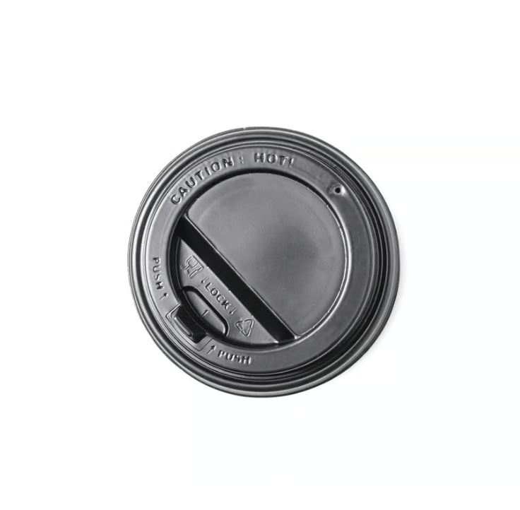 Black Plastic Lid | 8 oz | 50 pc
